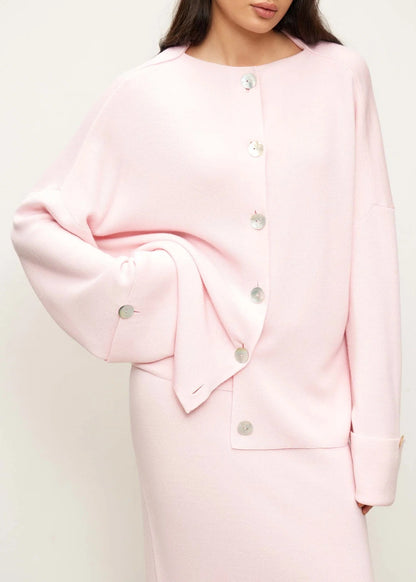 oversized cardigan with turn-up sleeves