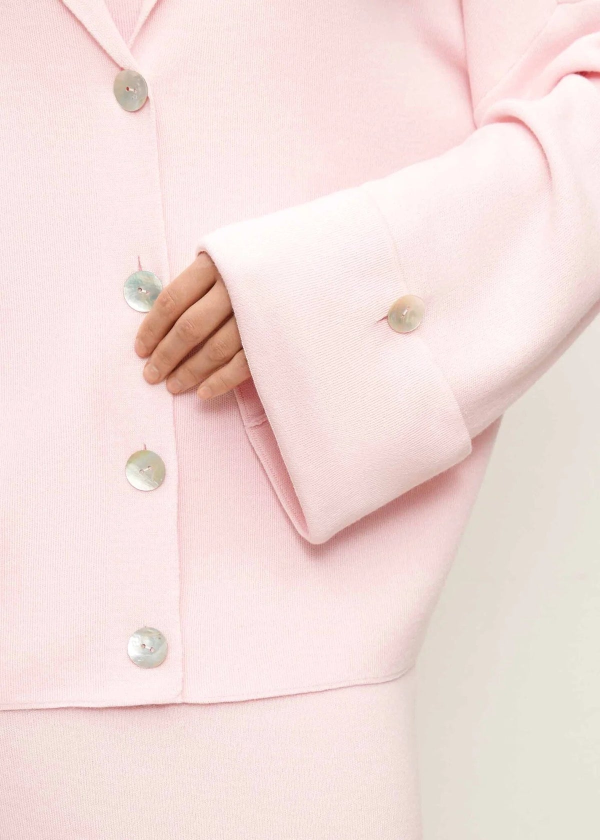 oversized cardigan with turn-up sleeves